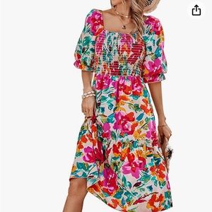 Floral MIDI Dress